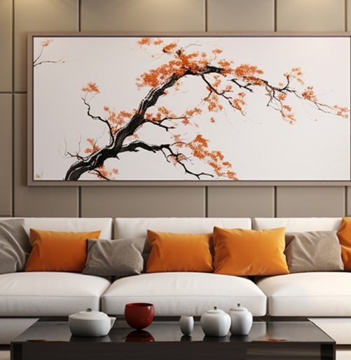 Blossom Branch Wall Art details-Melriona